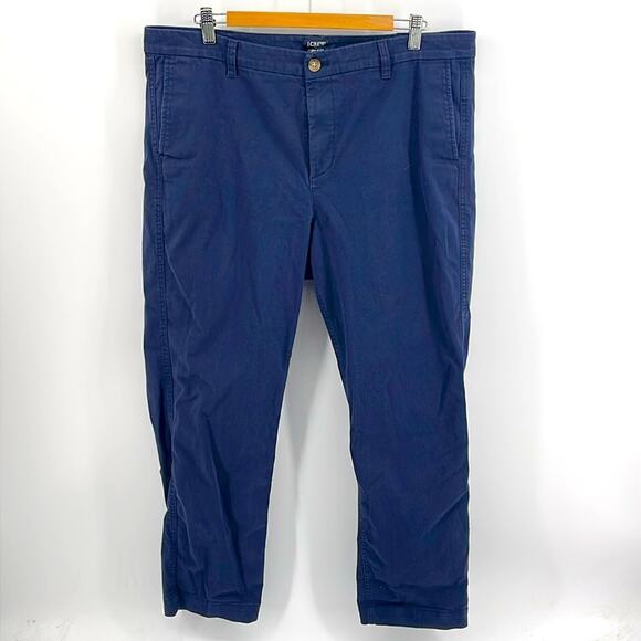 J. Crew Factory High Rise Girlfriend Chino flat front pants sz 16 - Picture 1 of 7